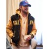 Black and yellow Hooded Bomber Jacket