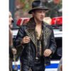 Shia LaBeouf black studded leather jacket
