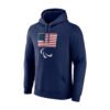 USA 2024 Paralympics Primary Logo Blue Pullover Hoodie