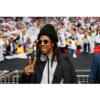 Super Bowl 2024 American Rapper Jay Z Black Coat