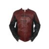 Superman Smallville Maroon and Black Leather Jacket