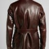 Triumph Barbour Motorcycle Brown Leather Jacket