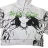 White Billie Eilish x Bershka Hoodie