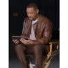 Will Smith Brown Leather Jacket