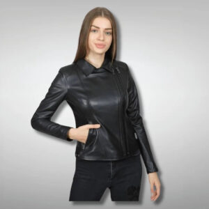 Women Black Leather Jacket