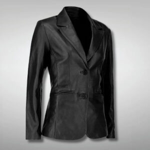 Black Women Two Button Coat