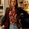 Mary Cooper brown leather blazer
