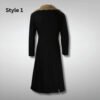 Zemo Black Fur Coat