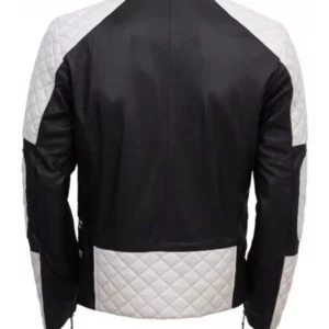 Black-White-Biker-Style-Leather-Jacket-For-Mens