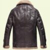 Brown Leather Shearling Jacket
