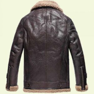 Brown Leather Shearling Jacket