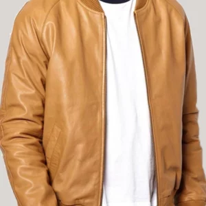 Casual-Tan-Brown-Bomber-Jacket