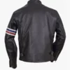 Mens-Striped-Black-Leather-Biker-Jacket