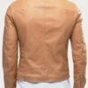 Mens Tan Brown Leather Jacket
