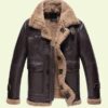 Shearling Brown Leather Jacket