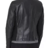 Womens Black Leather Biker Jacket