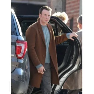 chris evans knives out coat