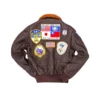 leather top gun jacket