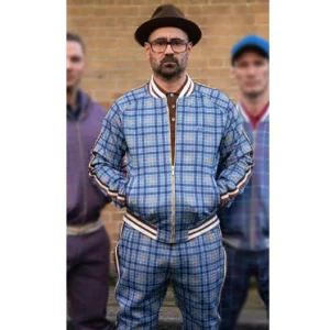 the gentleman plaid tracksuit